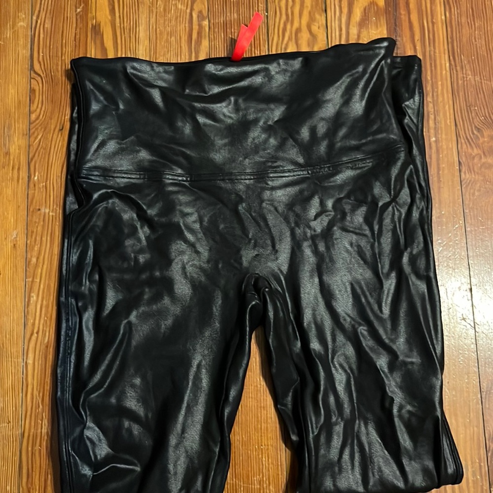 Spanx faux leather leggings